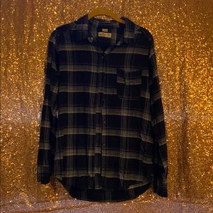 Navy Blue Hollister Plaid